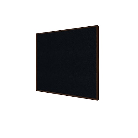 Ghent Bulletin Board, Fabric, 4 ft H x 8 ft W, Walnut  Modern Frame, Gray IMM48WNF95